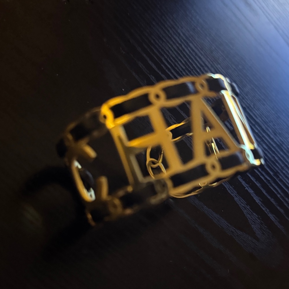 Gold and Black Chanel Fashion Bracelet - Picture 5 of 13